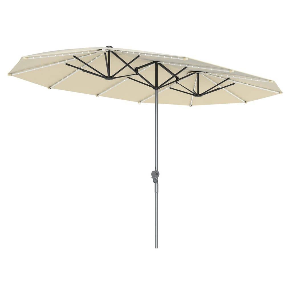 15 ft. Market Patio Umbrella in Cream White