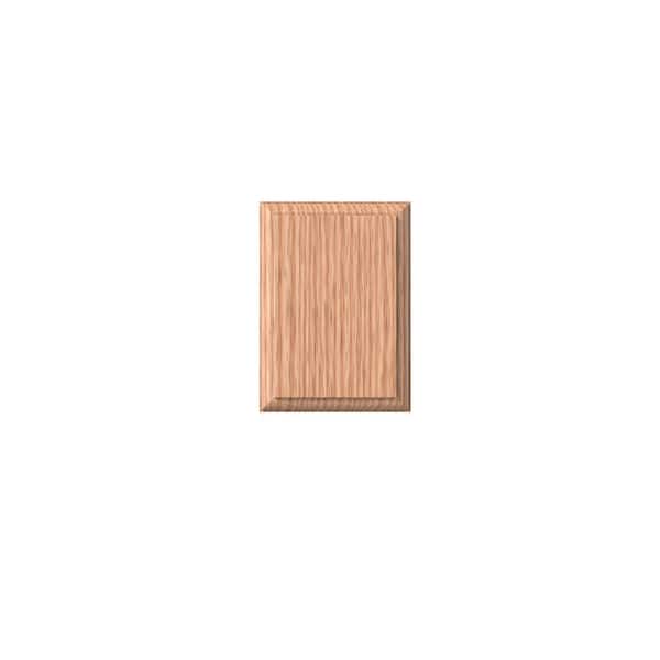 1 in. D x 4.3 1 in. W x 6 in. L Unfinished Red Oak Rosette
