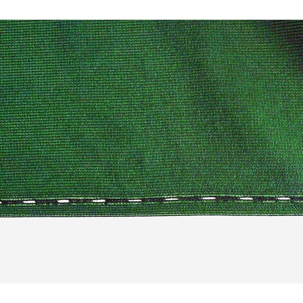 68 in. x 50 ft. Black Mesh Fabric Privacy Fence Screen with Integrated Button Hole