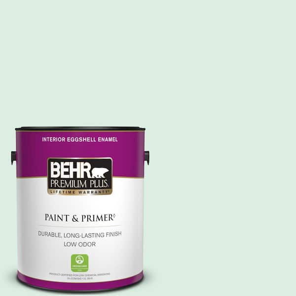 BEHR PREMIUM PLUS 1 gal. #M420-1 Sparkling Brook Eggshell Enamel Low Odor Interior Paint & Primer