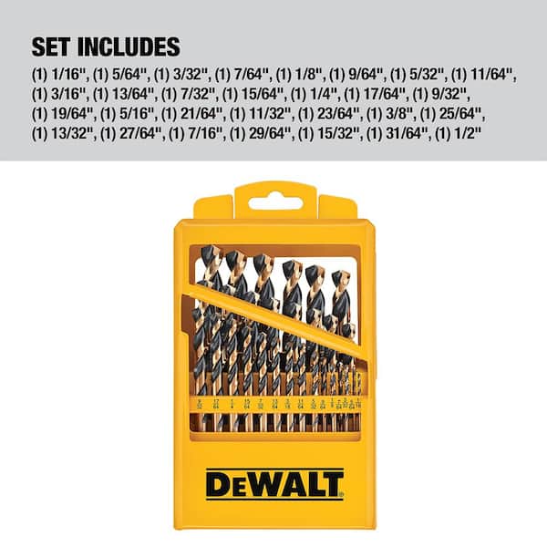 Black and Gold Drill Bit Set (29-Piece)