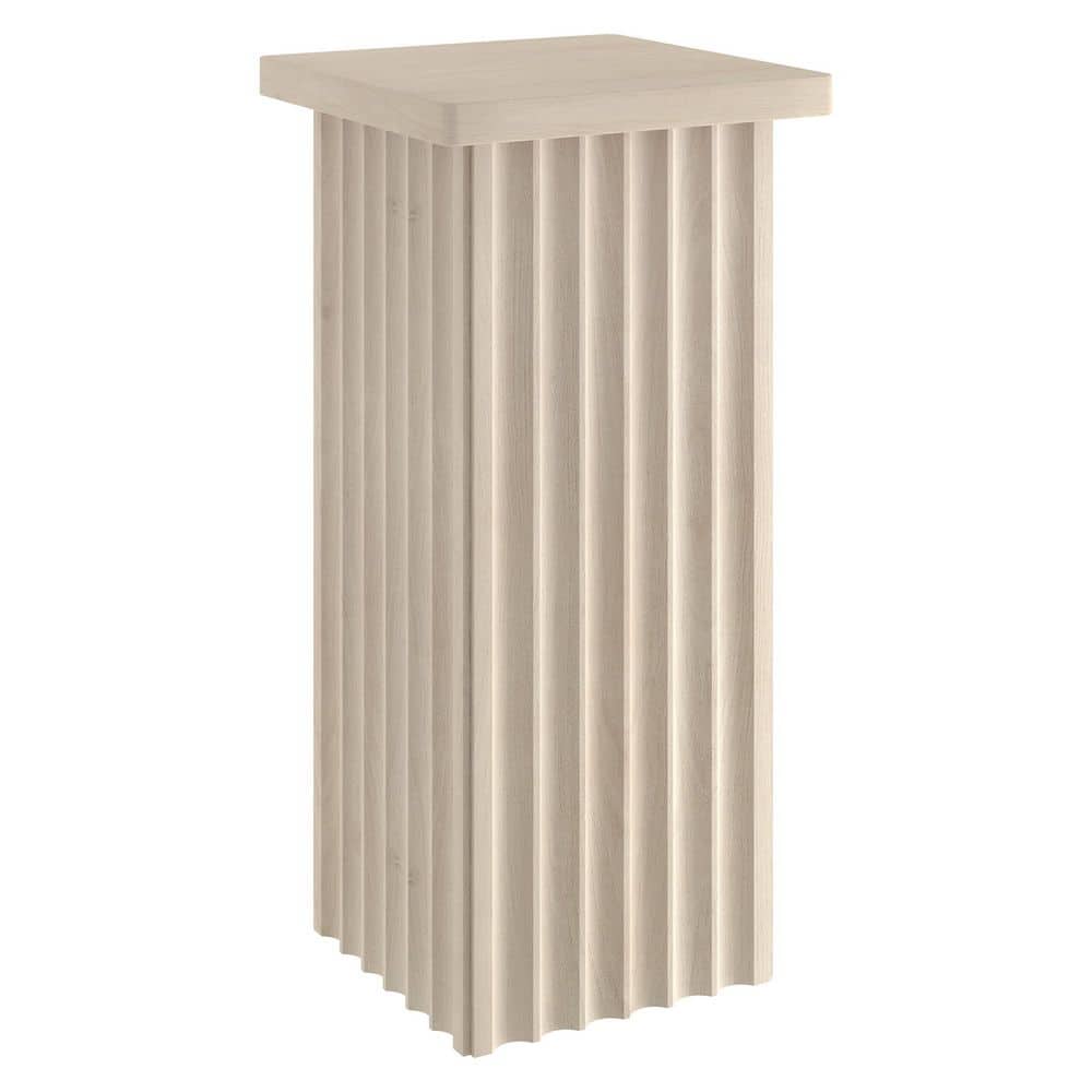 Bourne 10.75 in. Satin Walnut Square MDF Top End Table - thumbnail 2