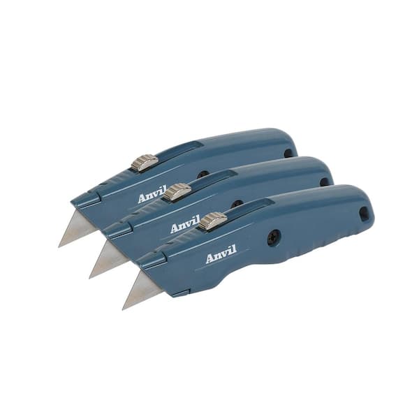 3pc Retractable Utility Knife