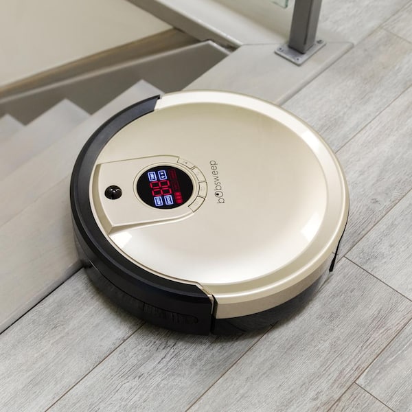 bobsweep pethair robot vacuum cleaner and mop champagne