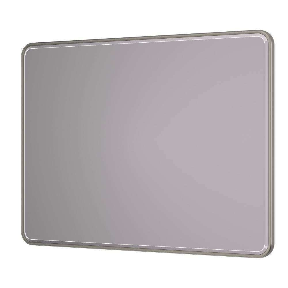 40 in. x 30 in. Rectangle Brushed Nickele Beveled Edge Bathroom Vanity Mirror, Anti-Rust Metal Frame Wall Mirror price history on PriceWatchPro