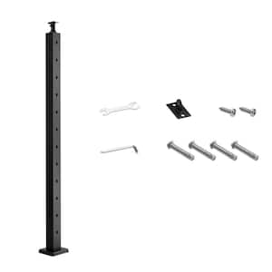 SVOPES 36 x 2 x 2 in. Cable Railing Post, Stainless Steel