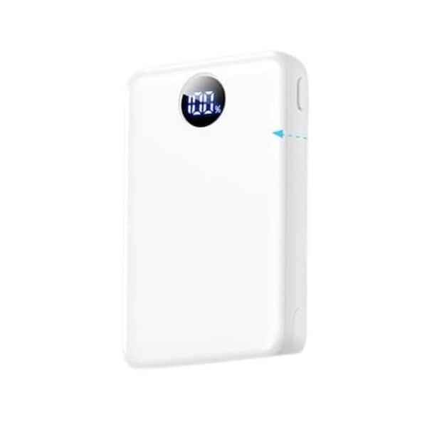 40000mAh Portable Charger Pocket Size Power Bank, Fast Charging with 2 USB-A Port, 1 USB-C, Android-22.5W/iOS-20W, White