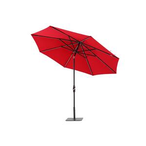 Noah 10 ft. Octagon Market Patio Umbrella in Red