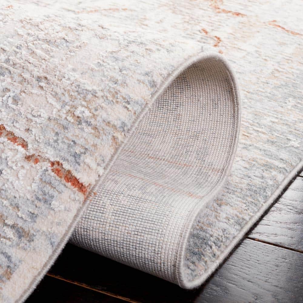 Handmade Blue Square Viscose Rug, 6'7" x 6'7"