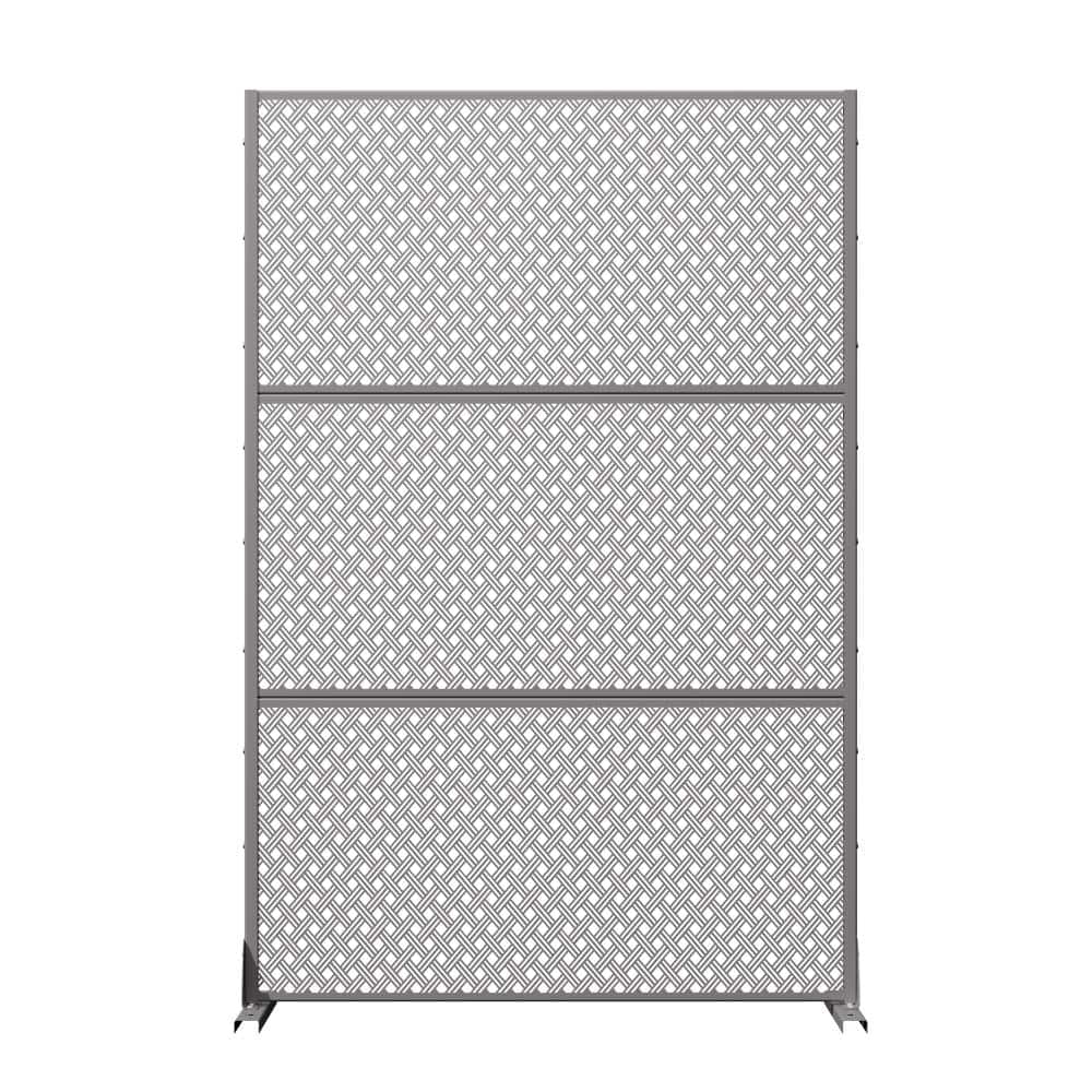 "72"" H x 47"" W Gray Metal Privacy Screen, Outdoor Room Divider for Patio, Balcony, and Poolside" price history on PriceWatchPro