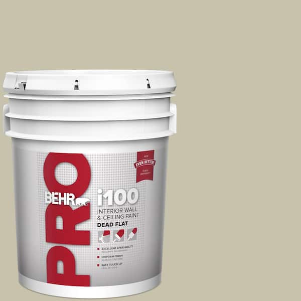5 gal. #PPU9-19 Organic Field Dead Flat Interior Paint
