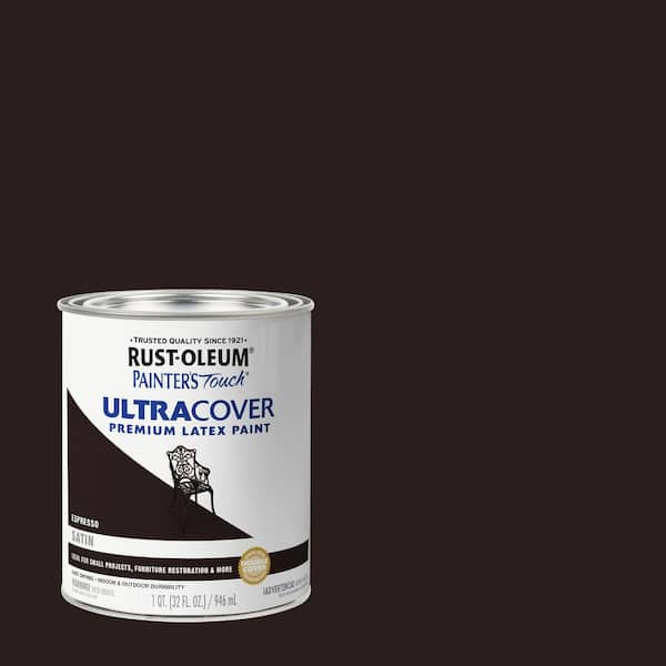 32 oz. Ultra Cover Satin Espresso General Purpose Paint