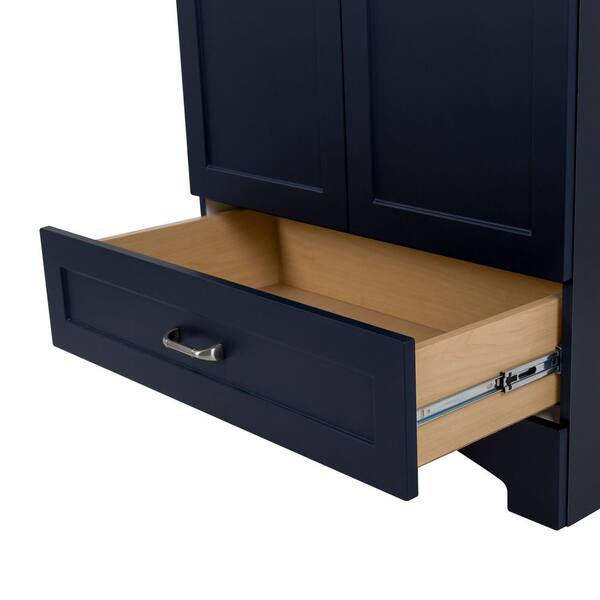 Glacier Bay Lancaster 31 in. W Vanity in Deep Blue and 21 in. Deep