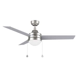 Terrassa 52 in. Color Changing Integrated LED Indoor Brushed Nickel 5-Speed DC Ceiling Fan with Light Kit and Pull Chain