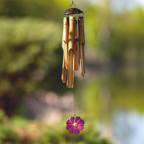 Hand Made Wind Chimes Hanging On A String With Depth Of Field