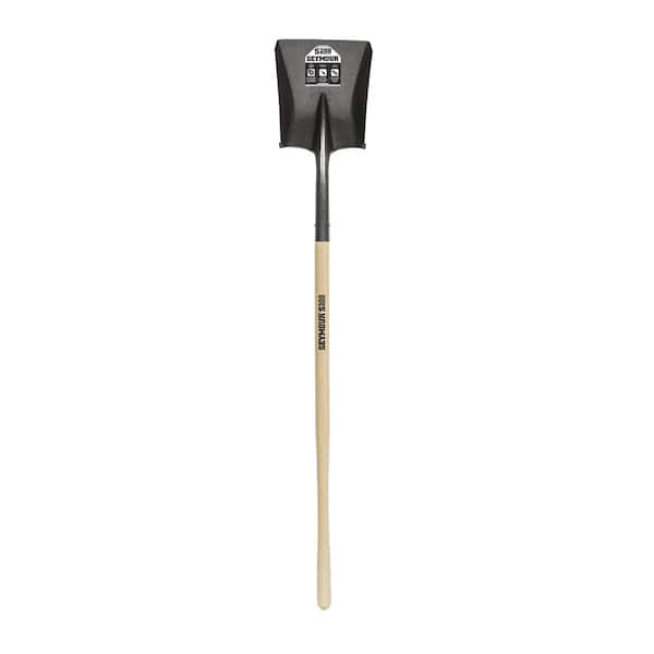 Seymour 42 in. Wood Handle Steel Square Point Shovel