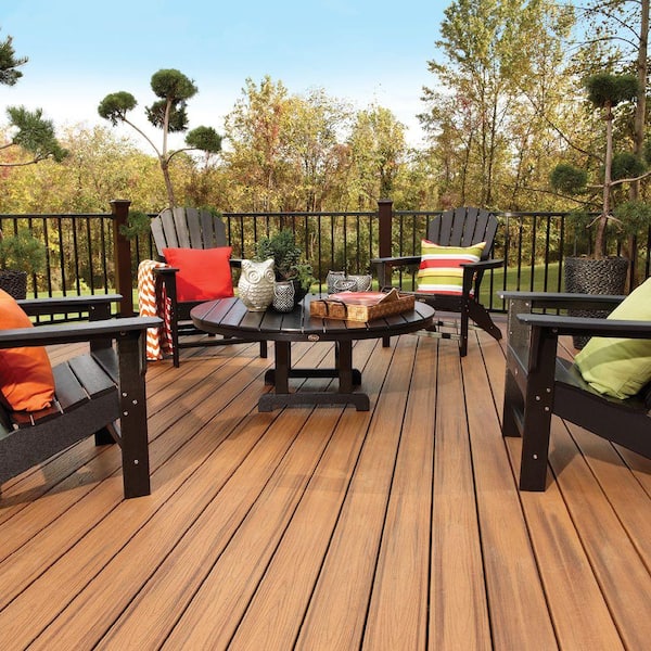 Trex Transcend 1 in. x 6 in. x 20 ft. Tiki Torch Grooved Edge