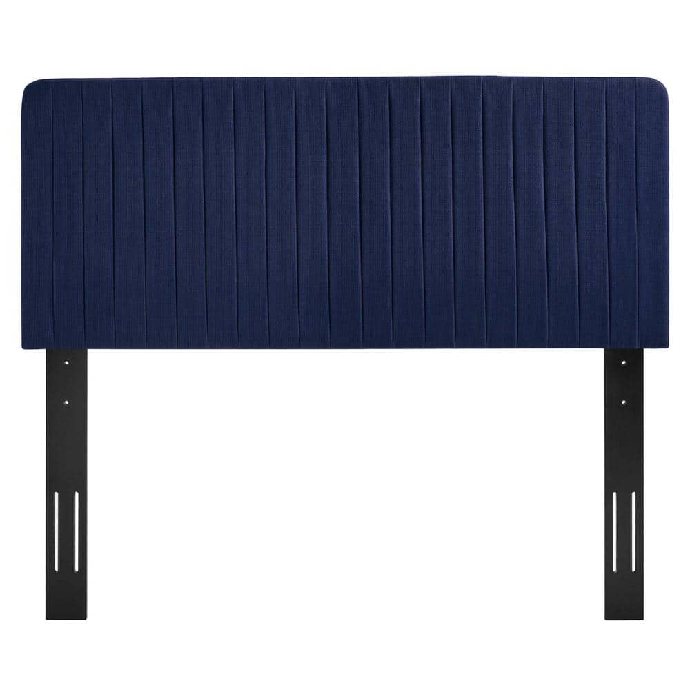 Royal Blue Tufted Upholstered California King Headboard