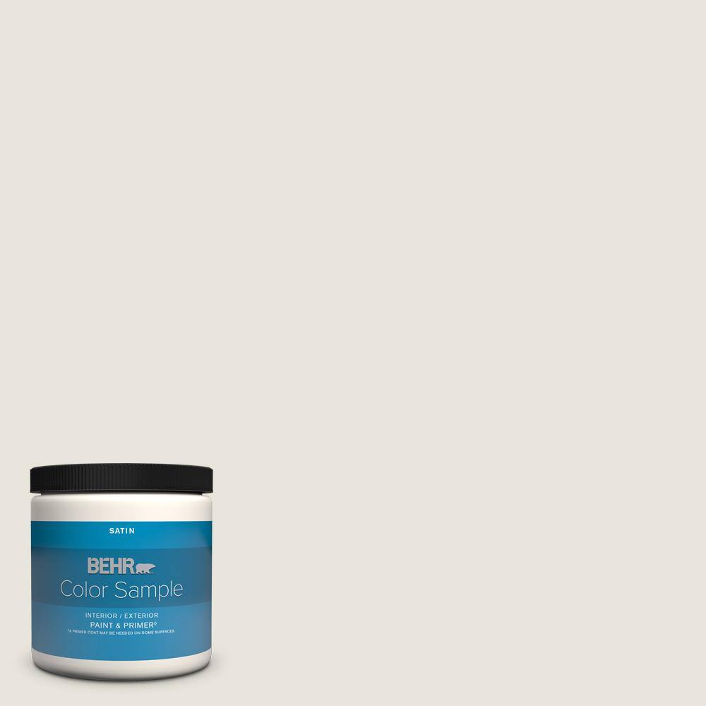 BEHR PREMIUM PLUS 8 oz. 790C1 Irish Mist Satin Enamel Interior