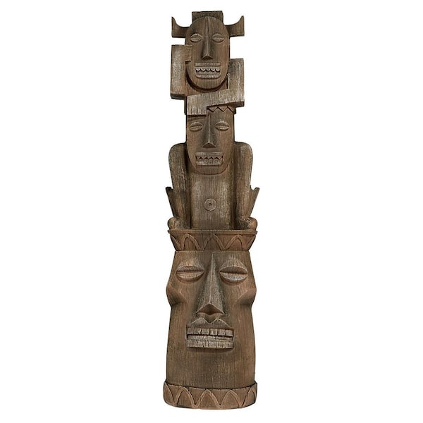 Design Toscano 35.5 in. H Gods of the 3 Pleasures Tiki Gods Statue