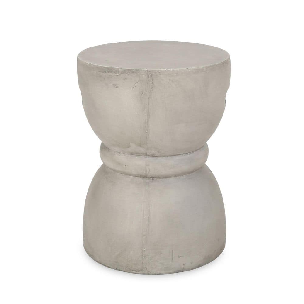 Domitri Modern Lightweight Concrete Round Side Table