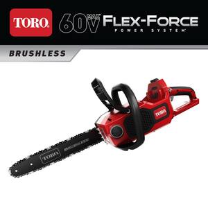 Flex-Force 16 in. 60-Volt Max Lithium-Ion Battery Cordless Electric Chainsaw, (Tool Only)