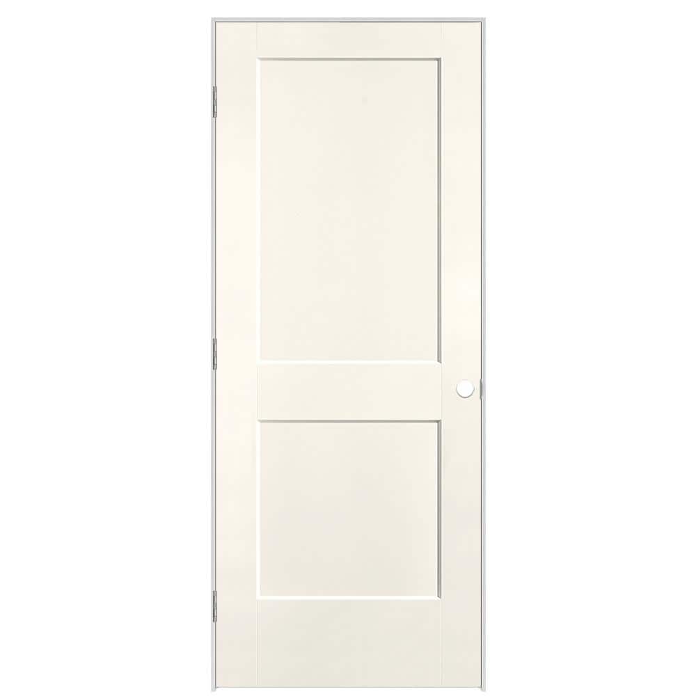 32 in. x 80 in. 2-Panel Logan Right-Hand Solid Core Ivory Keys Molded Composite Single Prehung Interior Door price history on PriceWatchPro