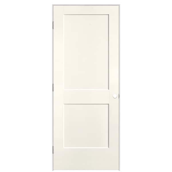 Masonite 32 in. x 80 in. 2-Panel Logan Right-Hand Solid Core Ivory Keys Molded Composite Single Prehung Interior Door