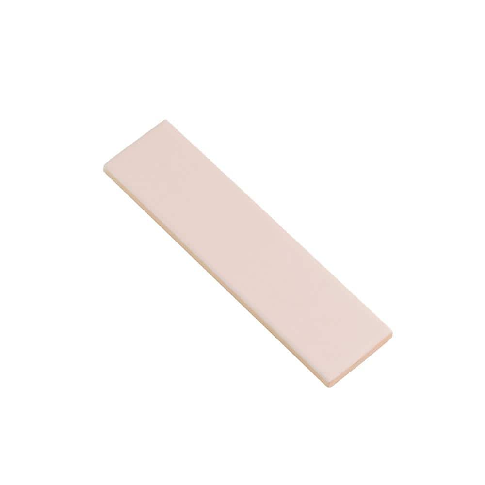 Matte Pink Ceramic Subway Tile 2" x 8"