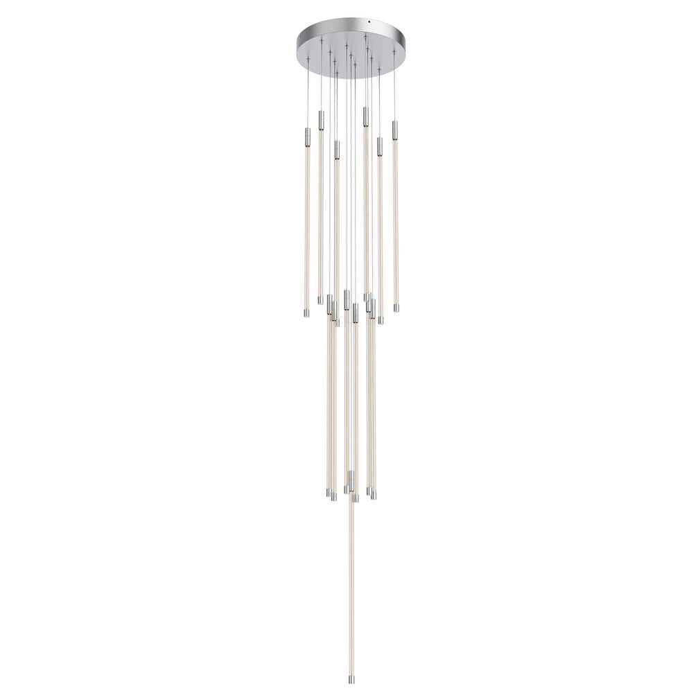 Stella 26.75" Chrome Alabaster Contemporary Table Lamp