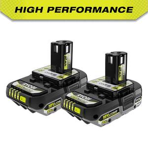 ONE+ 18V High Performance Lithium-Ion 2.0 Ah Compact Battery (2-Pack)