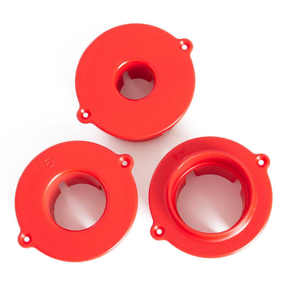Red Metal Rotating Stand for Artificial Christmas Trees up to 9 Feet
