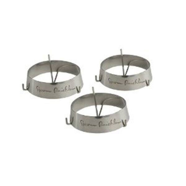 Steven Raichlen Small Round Stainless Rings with Spikes (3-Set)