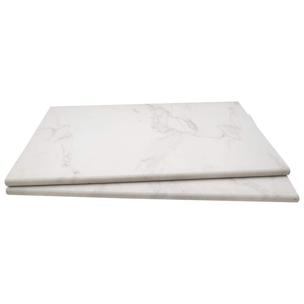 Praia Carrara 2 cm x 13 in. x 24 in. Matte Porcelain Stone Look Pool Coping (4.33 sq. ft. / Case) price history on PriceWatchPro
