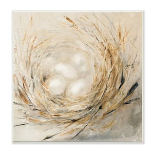 Abstract Baby Bird Egg Nest Countryside Animals by Third and Wall Unframed Animal Art Print 12 in. x 12 in.