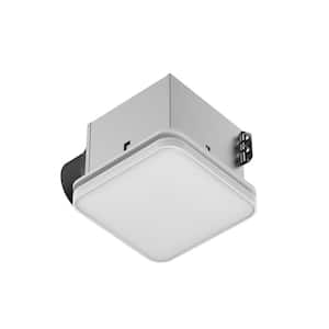 130 /160 CFM Ceiling Mount Room Side Installation Square Bathroom Exhaust Fan with Night Light and Humidity Sensor