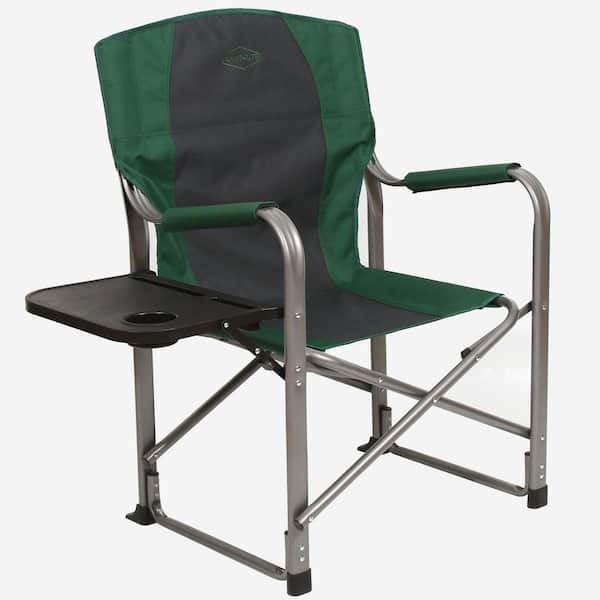 Kamp-Rite Portable Director's Chair with Side Table and Cup Holder