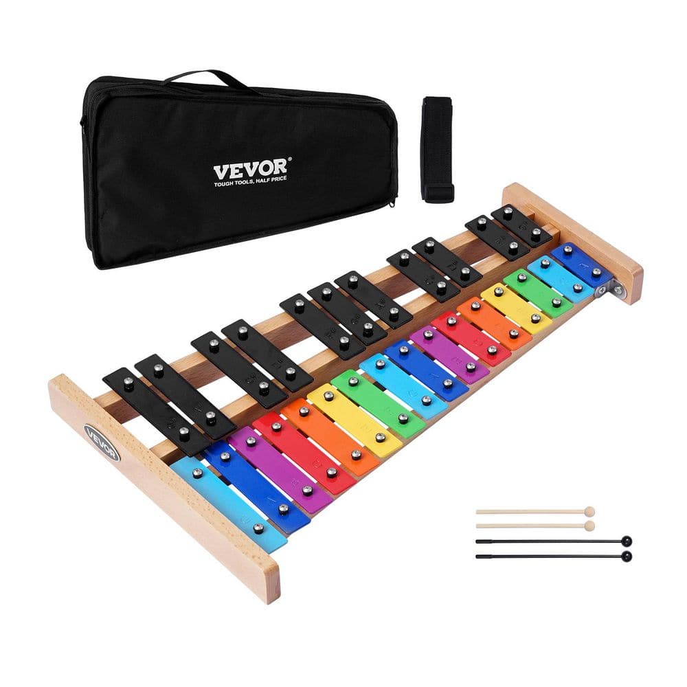 VEVOR Glockenspiel Xylophone, 27 Notes Professional Xylophone