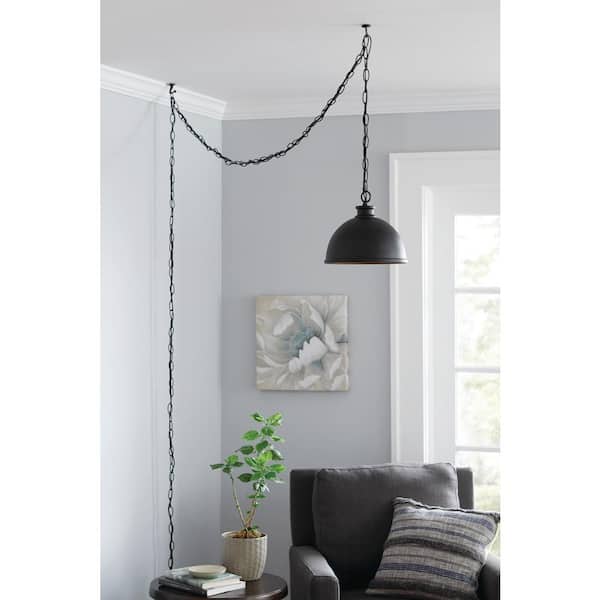 18 ft. Matte Black Swag Light Kit