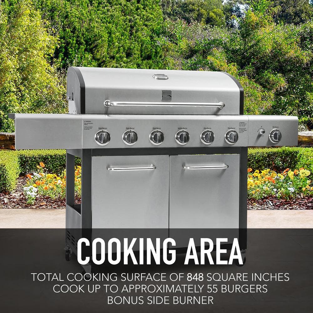 Kenmore XL Stainless Steel Propane Gas Grill with Side Burner