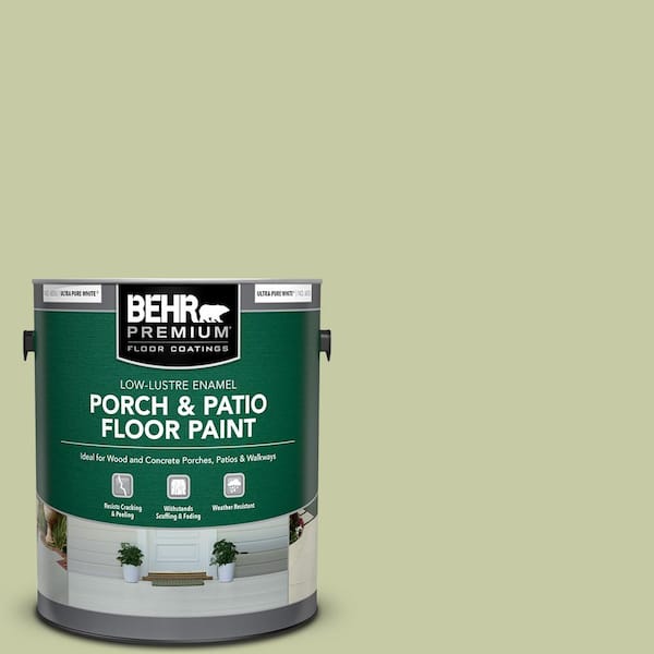 BEHR PREMIUM 1 gal. #M350-3 Sap Green Low-Lustre Enamel Interior/Exterior Porch and Patio Floor Paint