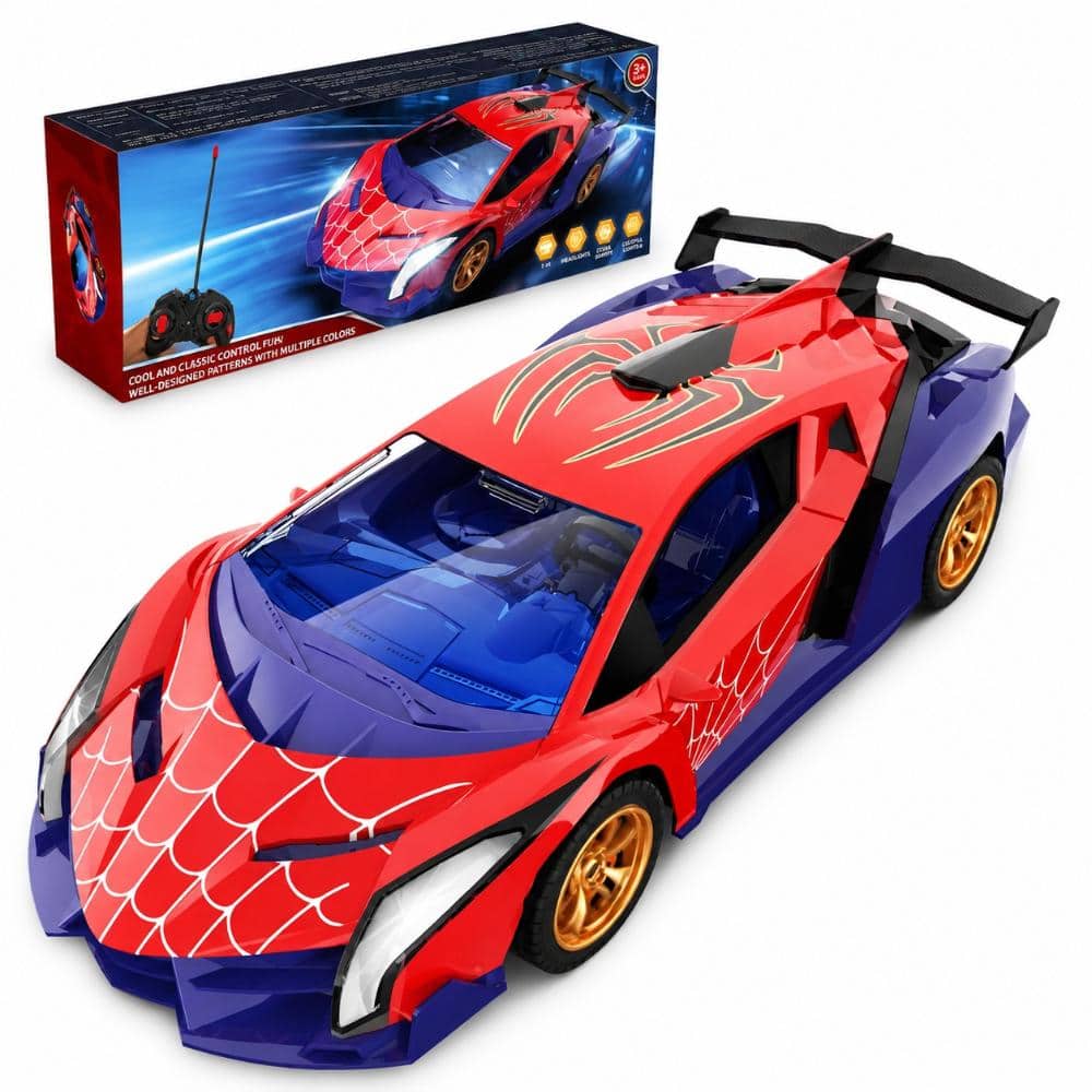 カーズ カー ディスプレイ8 LOKWT Spider-Themed RC Drift Car with Multicolor Flashing