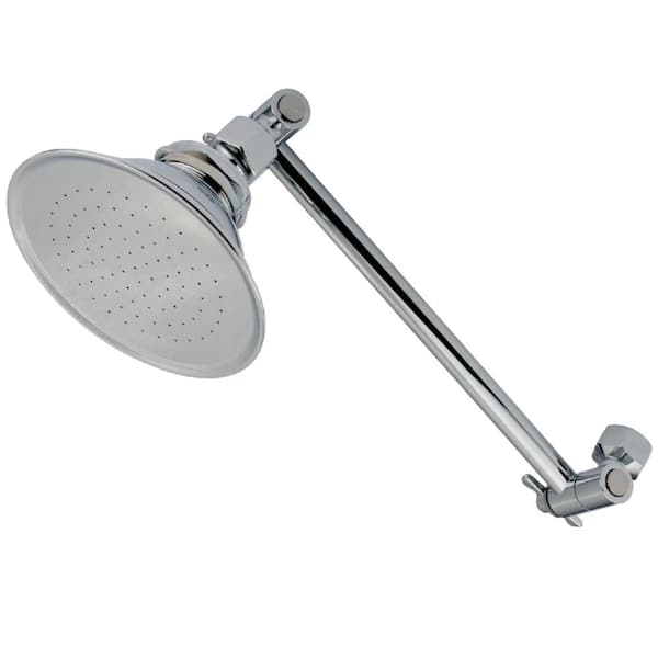 Victorian 1-Spray Pattern with 1.8 GPM 4-7/8 in. Wall Mount Rain Fixed Shower Head in Polished Chrome