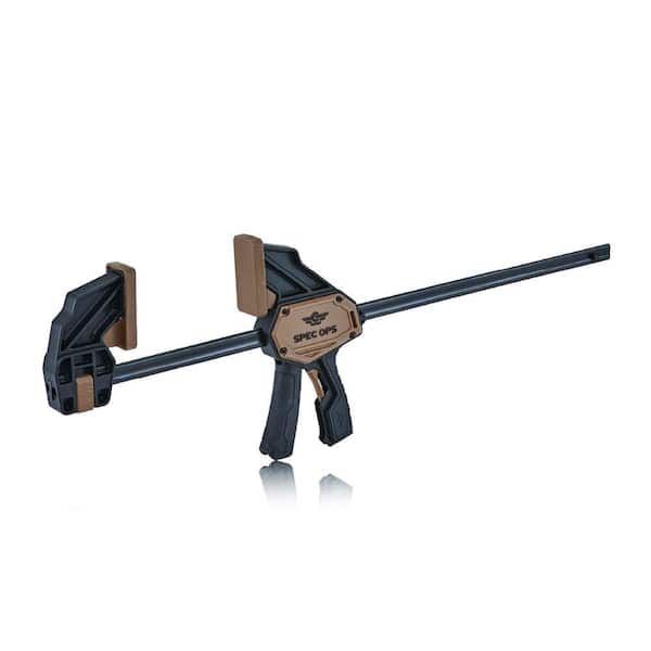 19 in. 330 lbs. Trigger Clamp, Large 1-Handed Clamp, 19-1/8" Clamp Range, 27-1/2" Spreader Range