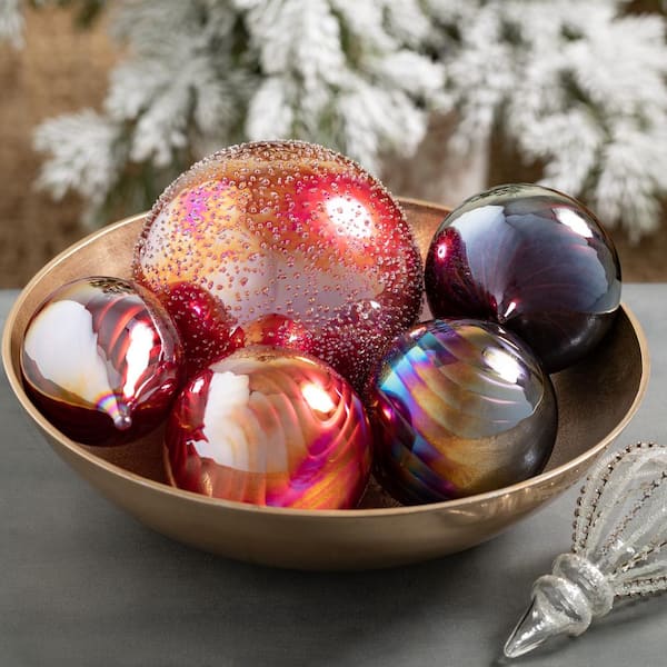 9 Finial Swirl Glass White Clear Ornament Assorted – Modern Display