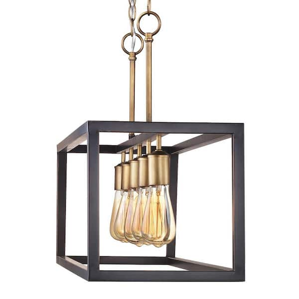 Hampton Bay Boswell Quarter 4-Light Vintage Brass Vanity Light with Black  Distressed Wood Accents 7980HDCVBDI - The Home Depot