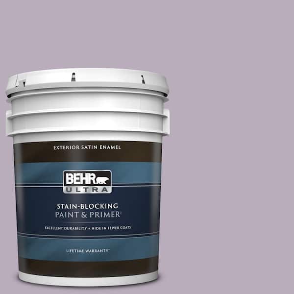 BEHR ULTRA 5 gal. Home Decorators Collection #HDC-SP14-12 Exclusive Violet Satin Enamel Exterior Paint & Primer
