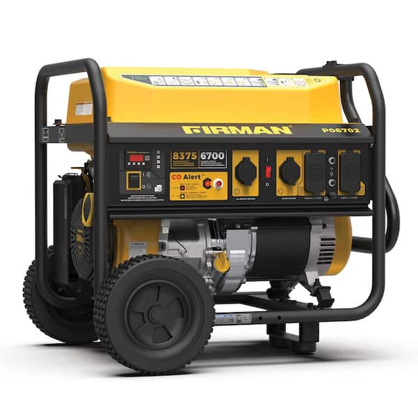 6700-Watt/8300-Watt, 389 cc Recoil Start Gasoline Portable Generator 120-Volt/240-Volt with Wheel Kit and Cover