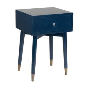 Tove Navy Acacia Accent Table