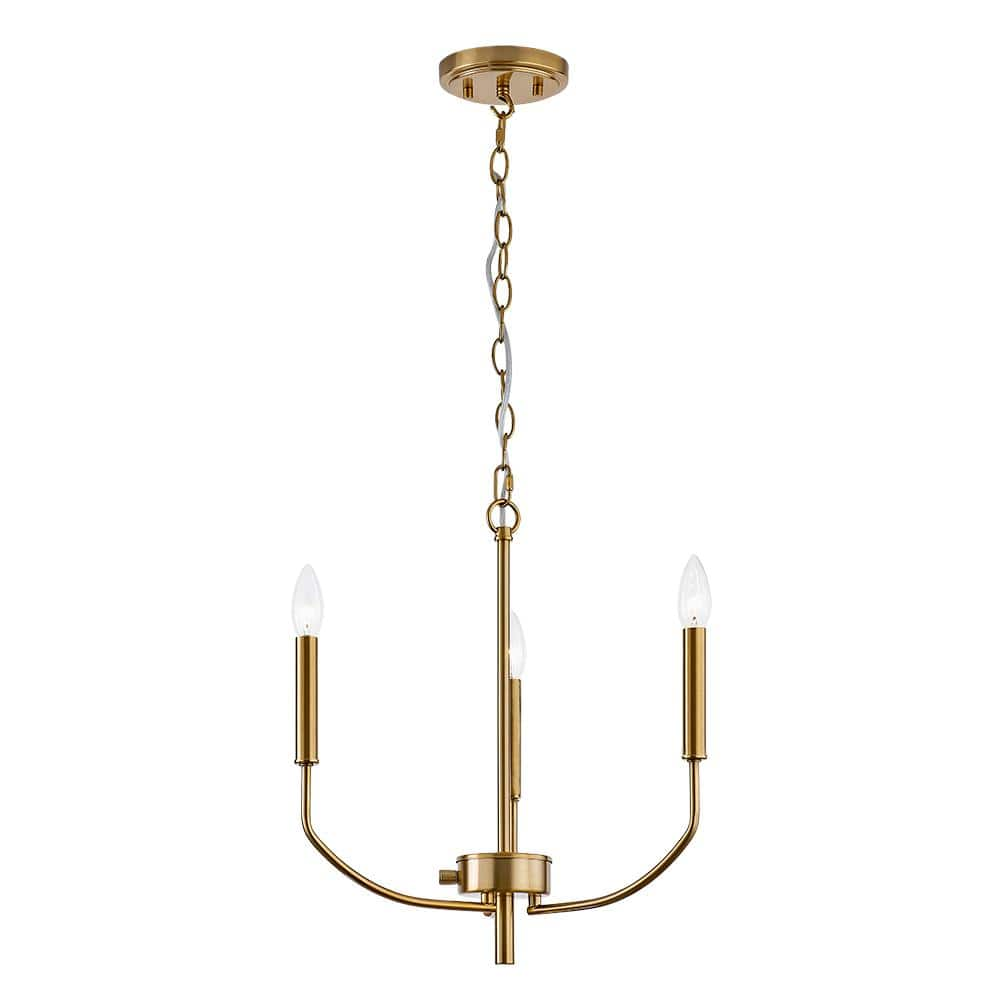 Home Decorators Collection Athens Three Lights Chandelier Aged Brass ...